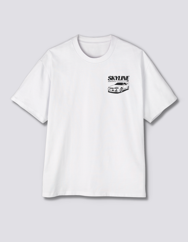 Skyline Vector Oversized T-Shirt - Hover