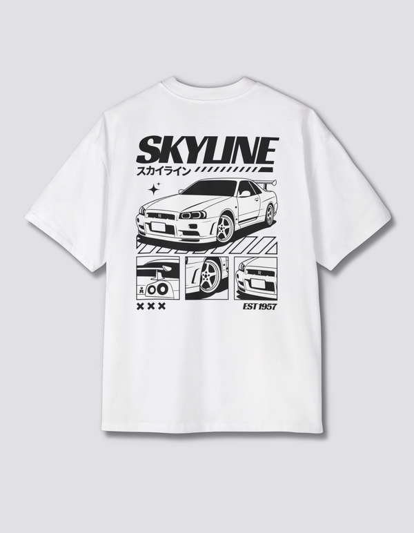 Skyline Vector Oversized T-Shirt