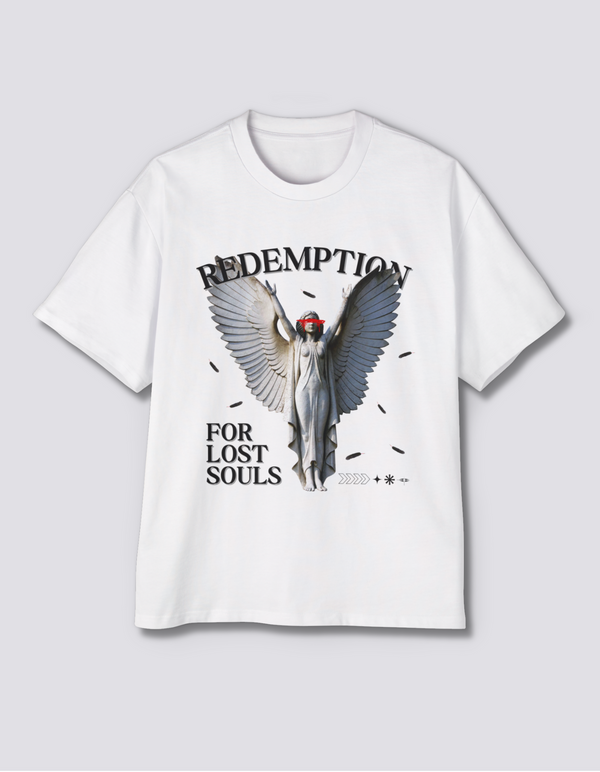 Redemption Oversized Tee [Front Print] - Hover