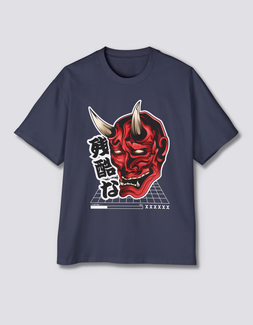 Japanese Oni Oversized Tee [Front Print]