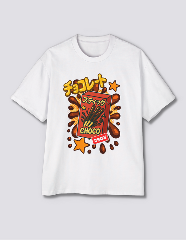 Choco Snack Oversized Tee [Front Print]