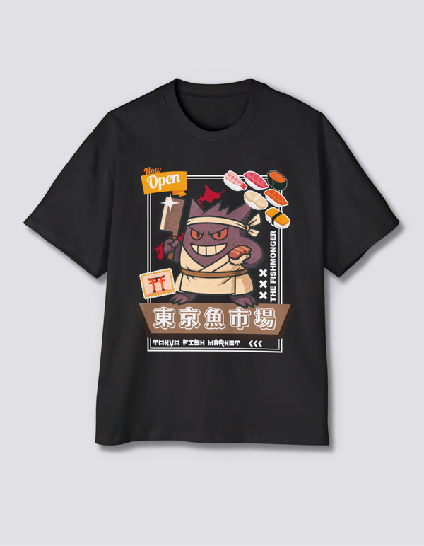 Ghost Chef Oversized Tee [Front Print] - Hover